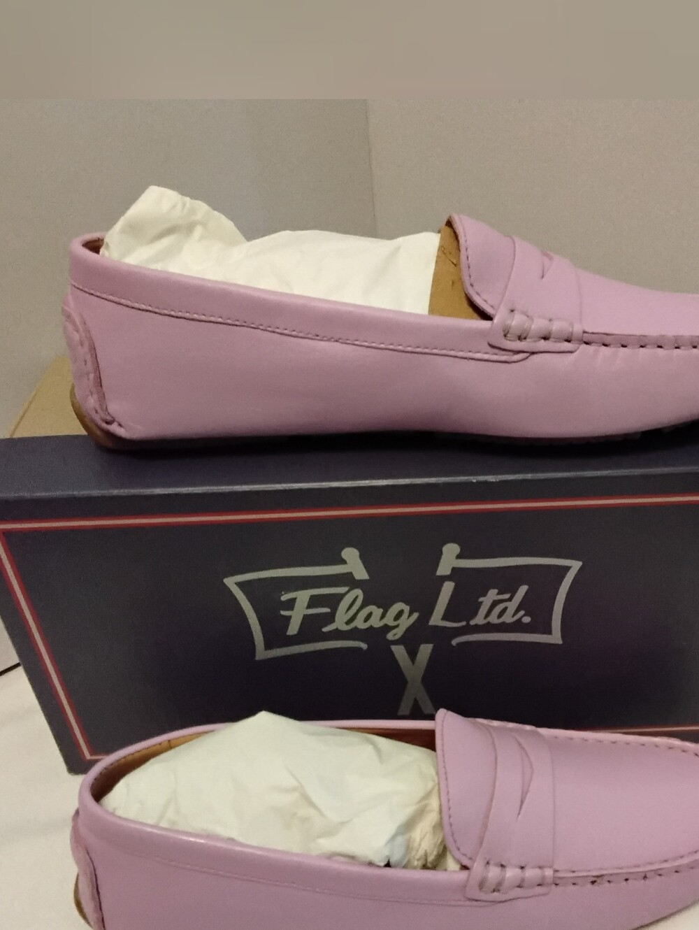 Flag LTD Leather Morgan Penny Loafers Size 8.5 - New With Tags